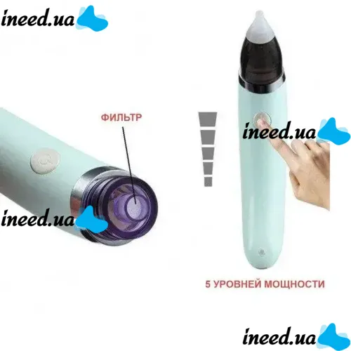 Детский аккумуляторный назальный аспиратор Sniffing Equipment Nasal Aspirator WX-102 USB, Электро Соплеотсос для носа Little Bees PRO HD-8032