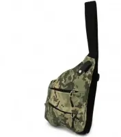 Тактическая нагрудная сумка мессенджер Cross Body однолямочная, Водонепроницаемая мужская барсетка через плечо, Сумка кобура Кросс боди, Пиксельная