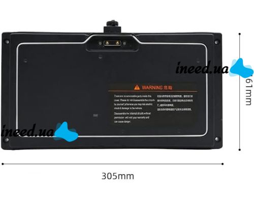 Универсальный Li-on аккумулятор для Ninebot Mini-T 2884 54V 4400mAh для сигвея 3pin, Аккумуляторная батарея для гироборда гироскутера 3 пина Черная
