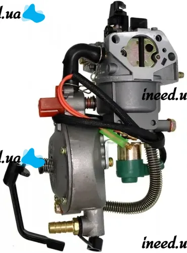 Газовый карбюратор для бензинового генератора Kacenegry KAC6500 5.5-8.5 кВт с газовым редуктором и переключателем на два вида топлива Газ-Бензин 188F