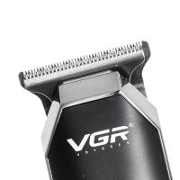 Профессиональная беспроводная окантовочная машинка VGR V-930 для стрижки волос и бороды, Аккумуляторный триммер для окантовки бороды и усов Черная
