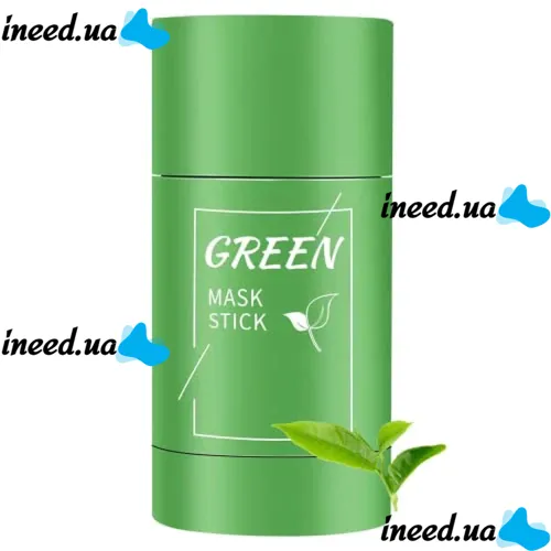Очищающая зеленая маска для лица Nicor Green Mask Stick Maseczka Do Twarzy с органической глиной и зеленым чаем для глубокого очищения и сужения пор