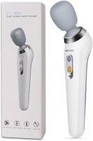 Wireless Shock Massager Smart Wireless Handy Massager ST-806 for the whole body and muscles, Rechargeable Vibration Massager MS-2022 for Neck Shoulders White