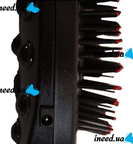 Electric Massage Comb Massage Hair Brush RM-709 for straightening hair, Vibrating Massager Comb for any type of hair Black
