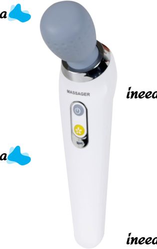 Wireless Shock Massager Smart Wireless Handy Massager ST-806 for the whole body and muscles, Rechargeable Vibration Massager MS-2022 for Neck Shoulders White