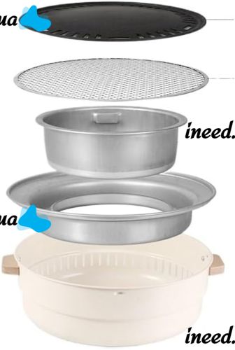 Бездымный круглый гриль с решеткой Stove NO.898 30 см для барбекю, Угольная складная круглая печь для жарки мяса, рыбы и овощей для кемпинга