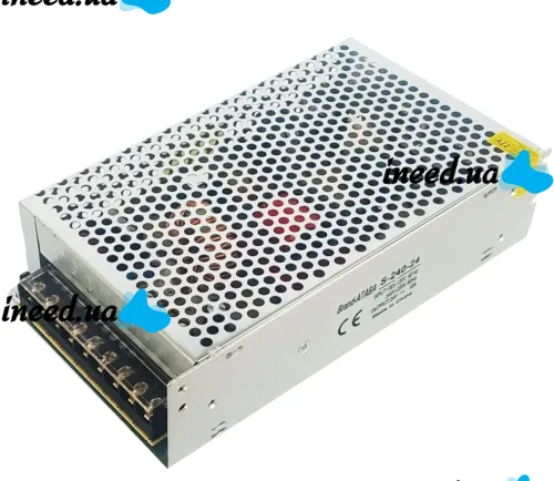 Универсальный блок питания адаптер Ataba 5V 10A 50W S-50-5 Metall для SMD светодиодных лент мониторов в металлическом корпусе на 10 A