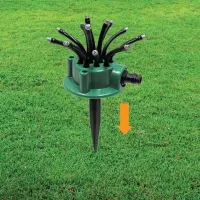Спринклерний зрошувач насадка на шланг для поливу 12 в 1 розумна система Multifunctional Sprinkler Fresh Garden розпилювач дощуватель 360 градусів 