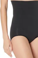 Женские корректирующие трусики Spanx Higher Power шорты с завышенной высокой талией, Утягивающие бесшовные трусы для бедер с высокой посадкой Черные