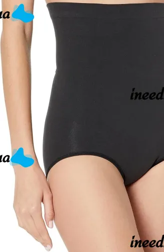 Женские корректирующие трусики Spanx Higher Power шорты с завышенной высокой талией, Утягивающие бесшовные трусы для бедер с высокой посадкой Черные