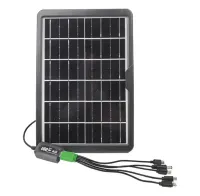 Портативная солнечная панель для зарядки мобильных устройств 15W, с Multi USB портом CL-1615 Solar Panel зарядка от солнца для повербанка телефона