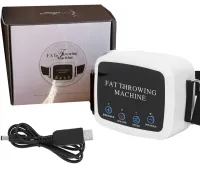 Антицеллюлитный миостимулятор тренажер для похудения Fat Throwing Machine CS-777, Массажер для массажа пресса и живота с регулируемой манжетой с USB