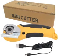 Аккумуляторный дисковый резак Cutter RD00-32 для резки тканей, картона и кожи, Беспроводные швейные ножницы 240 об/мин для мягких материалов