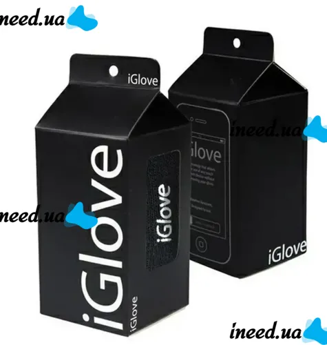 iGloves Black Touchscreen Gloves, Winter Gloves with Touch Fingers for Working with Capacitive Screens, Black