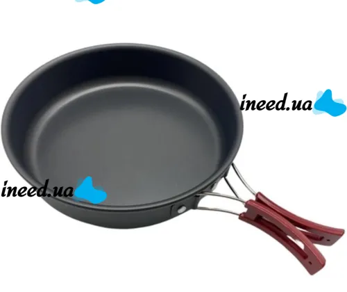 Туристический кухонный набор посуды Camping cooking AL-600 на 15 предметов чайник 3 кастрюли сковорода и кухонные принадлежности в чехле для кемпинга