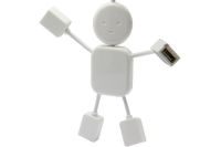 USB хаб Человечек Hi-Speed на 4 порта разветвитель