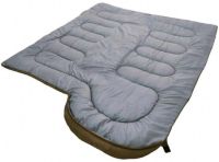 Sleeping Bag Tramp TR-2175 Up to -20 Degrees 210X75 cm Water-repellent Insulated Tourist Winter Sleeping Bag with Hood and Cover Green