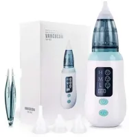 Children's rechargeable Nasal Aspirator Vancocon VA-162 USB with nozzles for a child, Electric nozzle for newborns and small children