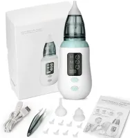 Children's rechargeable Nasal Aspirator Vancocon VA-162 USB with nozzles for a child, Electric nozzle for newborns and small children