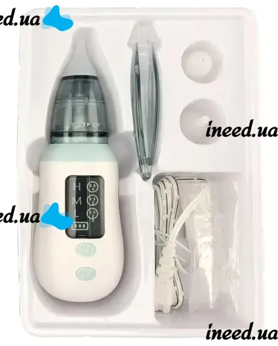 Children's rechargeable Nasal Aspirator Vancocon VA-162 USB with nozzles for a child, Electric nozzle for newborns and small children