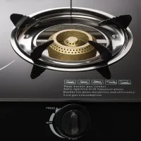 Table gas taganok Besse F-1 with 3 burners, Glass three-burner gas stove with piezo ignition, Gas Hob Black