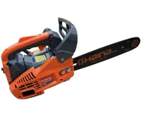 Бензиновая цепная пила HAINA H-3500 3.9 л.с шина 30см для обрезки деревьев и распила дров, Бензопила Electric saw 42 см3 для одной руки Оранжевая