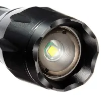 Bailong BL-1831-T6 Handheld Rechargeable Mini Flashlight up to 1000 meters, Battery Powered Pocket LED Tactical Flashlight with Zoom Function Black