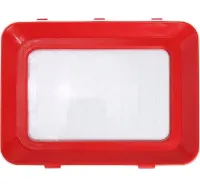 Многоразовый вакуумный лоток поднос Vaccum Plates 500 мл для хранения пищевых продуктов, Герметичный судочек контейнер 31х24х4см для еды Красный