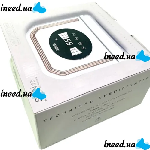 Беспроводная лампа сушилка Power Bank SUN Y31 UV/LED 248W 14000 mAh для маникюра и педикюра с экраном, Аккумуляторная УФ сушка ногтей гель лака Белая