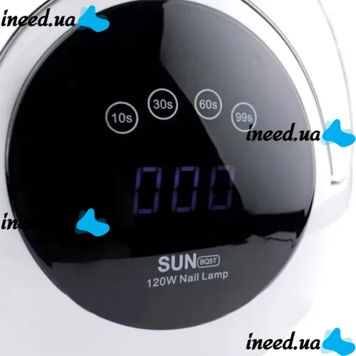 Профессиональная УФ лампа SUN Boost BQ-5T 120W для маникюра и педикюра 120W, Аппарат LED UV для полимеризации и сушки гель лака для ногтей Сан BQ5T Белая