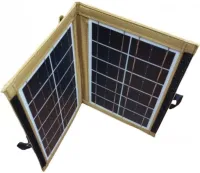 Складная солнечная панель батарея Solar Panel CCLamp CL-670 7W с USB выходом для зарядки телефона, Портативная зарядная станция трансформер от солнца