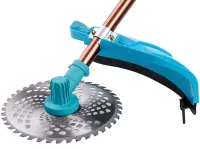 Бензиновая газонокосилка Krafftec КRА-6500 с двухтактным двигателем для покоса травы и кустов, Бензиновый триммер 6.5 кВт для стрижки сада и газона