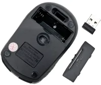 Беспроводная оптическая мышка Jedel W550 Black 1000 DPI игровая для компьютера и ноутбука 2.4GHZ на батарейке, Геймерская USB мышь 98127 Черная