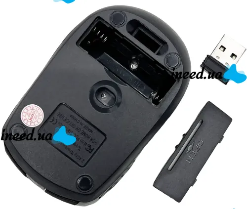 Беспроводная оптическая мышка Jedel W550 Black 1000 DPI игровая для компьютера и ноутбука 2.4GHZ на батарейке, Геймерская USB мышь 98127 Черная