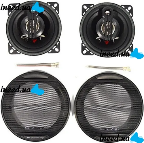 Автомобильные колонки акустика Megavox MD-459-S3 10 см 230W 2шт в машину, Круглые 3-х полосные динамики Мегавокс в авто, Автоакустика 230Вт Черные