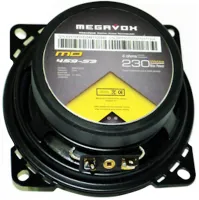 Автомобильные колонки акустика Megavox MD-459-S3 10 см 230W 2шт в машину, Круглые 3-х полосные динамики Мегавокс в авто, Автоакустика 230Вт Черные