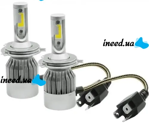 Set of LED Car LED Lamps C6 H4 30W