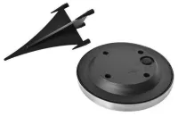 Уличный садовый LED светильник на солнечной батарее Solar Disk Lights, Универсальная подсветка в сад IP65, Грунтовой светодиодный фонарь со штыком