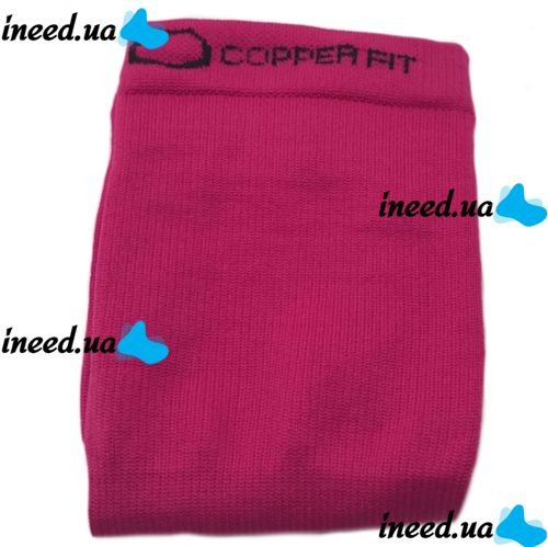 Поддерживающие компрессионные гетры Copper Fit Calf Compression Sleeves, Облегающие гольфы с фиксацией икр, Бандаж для поддержки голени Розовые