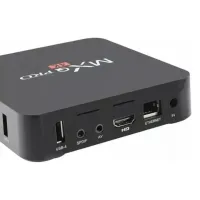 Смарт приставка для телевизора с пультом Ultra MXQ PRO 4K 1GB/8GB, Медиаплеер Android 7.1, Цифровая ТВ приставка со встроенным WiFi модулем Черная