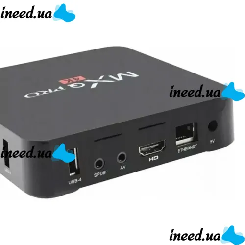 Смарт приставка для телевизора с пультом Ultra MXQ PRO 4K 1GB/8GB, Медиаплеер Android 7.1, Цифровая ТВ приставка со встроенным WiFi модулем Черная