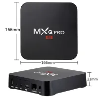 Смарт приставка для телевизора с пультом Ultra MXQ PRO 4K 1GB/8GB, Медиаплеер Android 7.1, Цифровая ТВ приставка со встроенным WiFi модулем Черная