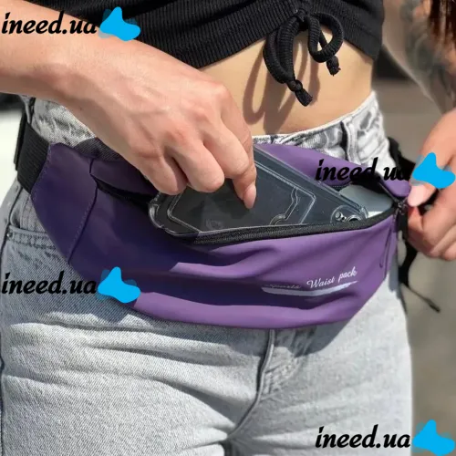 Спортивная сумка для бега на пояс Sport Bag, Поясная сумка бананка для занятий спортом и фитнесом с выходом для наушников