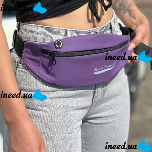 Спортивная сумка для бега на пояс Sport Bag, Поясная сумка бананка для занятий спортом и фитнесом с выходом для наушников
