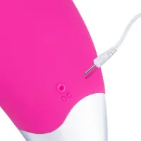 Electric Silicone Brush Massager Sonic Facial Brush BR-020 for Facial Massage, Facial Cleansing and Washing Brush with USB Vibration Pink