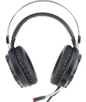 Игровые проводные наушники Jinoun A6 с микрофоном и RGB подсветкой для ПК, Геймерские полноразмерные наушники для компьютера и ноутбука USB AUX
