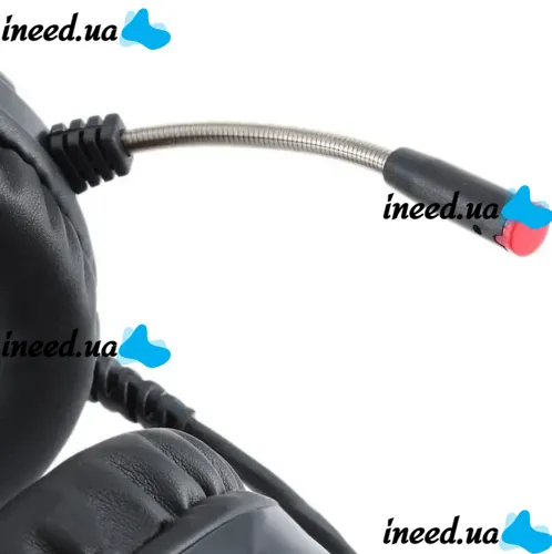Игровые проводные наушники Jinoun A6 с микрофоном и RGB подсветкой для ПК, Геймерские полноразмерные наушники для компьютера и ноутбука USB AUX