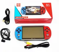 Карманная игровая 16-bit приставка PSP X7 Plus 5.1" дюймов 8GB MP5, Портативная беспроводная приставка с 200 встроенными ретро играми и ТВ выход