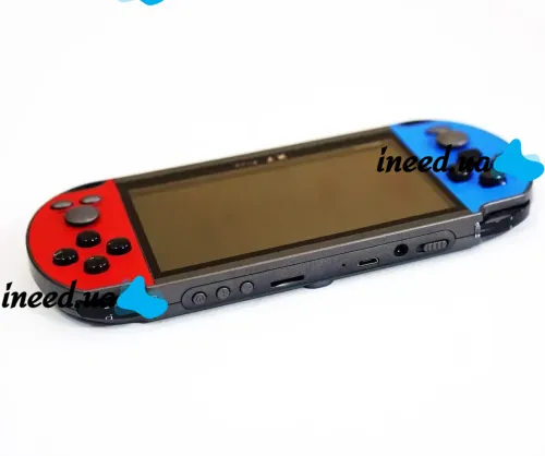 Карманная игровая 16-bit приставка PSP X7 Plus 5.1" дюймов 8GB MP5, Портативная беспроводная приставка с 200 встроенными ретро играми и ТВ выход