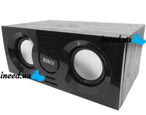 Универсальная компьютерная USB колонка Robot RS130 Desktop 5W, Универсальные колонки динамики для компьютера и ноутбука, Акустика для ПК 90172 Черная